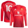 Camisola Manchester United Rashford 10 Manga Comprida Homen Equipamento 1ª 24/25